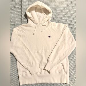 Champion Women's White Hoodie Small 100% Cotton